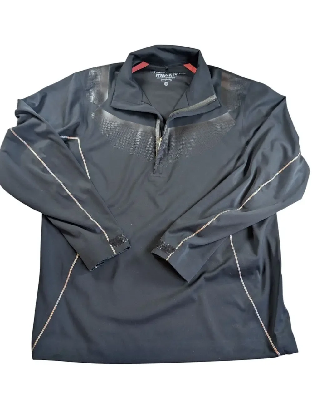 Nike Golf Storm-Fit 20 Jacket Mens Size S Small Black Waterproof Half Zip Logo